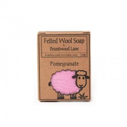 【买四送一（此为单盒链接）】新西兰Bruntwood Lane pomegranate羊毛毡羊毛皂100g 石榴